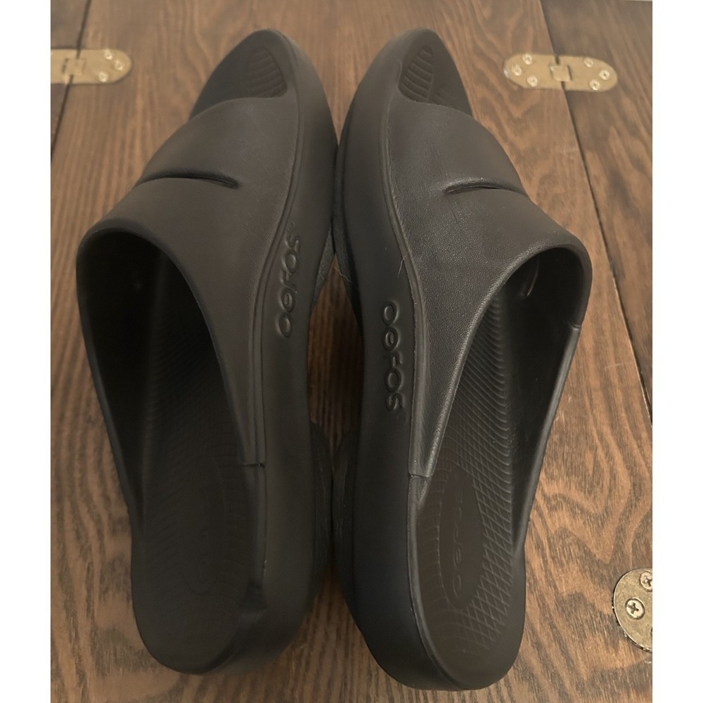 OOFOS Ooahh Sport Unisex Black Slide Slipper Recovery Sandals Sz Men 5 Women 7 - Picture 5 of 8